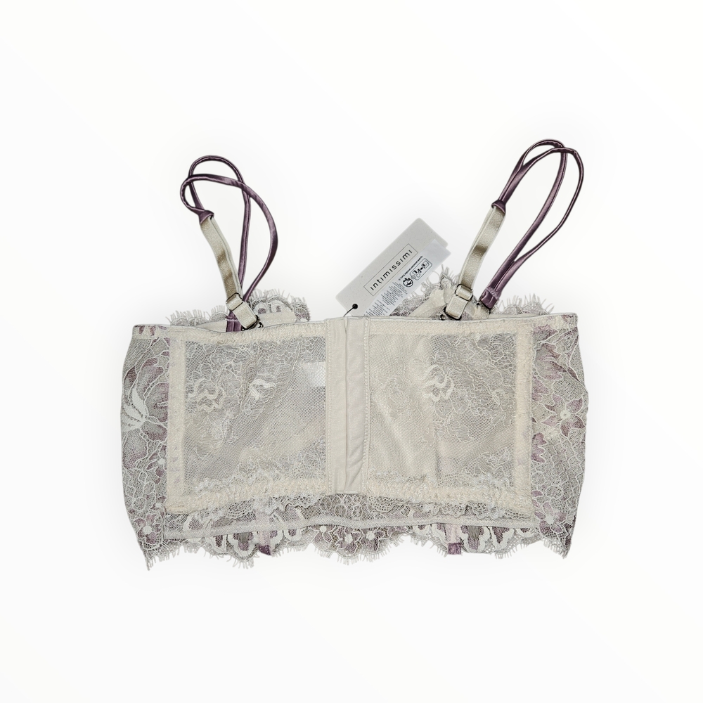 Intimissimi Vanilla and Dusty Lily Lace Bralette NWT Size 34B - Picture 3 of 5